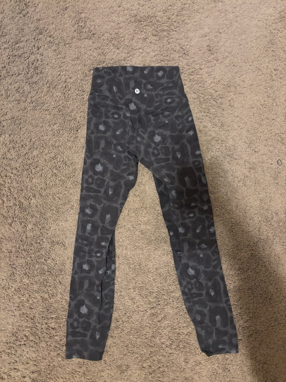 lululemon athletica align High-Rise Black Gray Leopard Leggings